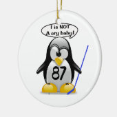 Ik ben geen kantelboom-versiering keramisch ornament (Links)