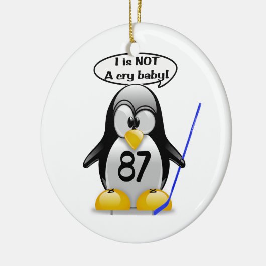 Ik ben geen kantelboom-versiering keramisch ornament (Links)