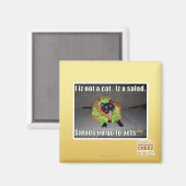 Ik ben geen kat. Het is een salade. Magneet (Voorkant / Achterkant)
