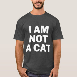 Ik ben GEEN kat Internet Meme Grappige uitspraak G T-shirt