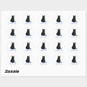 Ik ben geen kat ronde sticker (Vel)