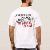 Ik ben geen Killer! We zijn allemaal hetzelfde, we T-shirt (Achterkant)