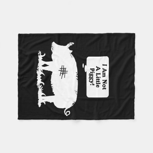 Ik ben geen kleine pruik. fleece deken (Voorkant (Horizontaal))