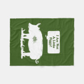 Ik ben geen kleine pruik. fleece deken (Voorkant (Horizontaal))