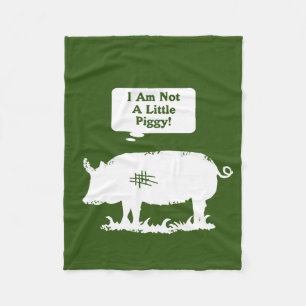 Ik ben geen kleine pruik. fleece deken