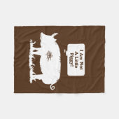 Ik ben geen kleine pruik. fleece deken (Voorkant (Horizontaal))