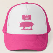 Ik ben geen kleine pruik. Roze Trucker Pet (Voorkant)