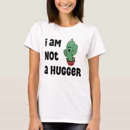 Ik ben geen knuffel Funny Cactus Sarcastic quote T-shirt