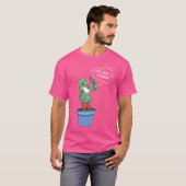 Ik ben geen knuffelaar sarcastische cactus T-shirt (Voorkant volledig)