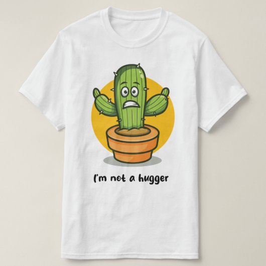 Ik ben geen knuffelaar t-shirt (Design voorkant)
