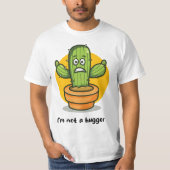Ik ben geen knuffelaar t-shirt (Voorkant)