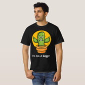 Ik ben geen knuffelaar t-shirt (Voorkant volledig)