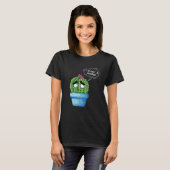 Ik ben geen knuffelaar T-shirt droevige cactus in (Voorkant volledig)