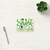 Ik ben geen korte Leprechaun-grootte St Patrick's  Post-it® Notes (Kantoor)