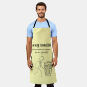 Ik ben geen lafaard, ik volg gewoon orders schort (Gedragen)