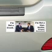Ik ben geen leugenaar bumpersticker (Op auto)