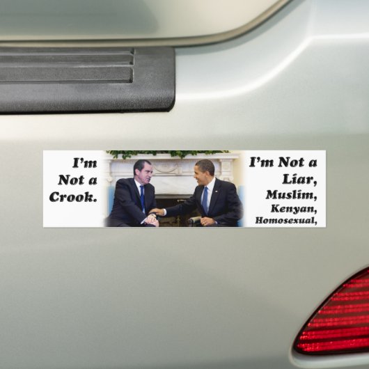 Ik ben geen leugenaar bumpersticker (Op auto)