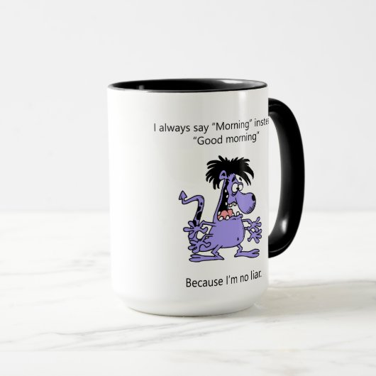 Ik ben geen leugenaar mok (Voorkant rechts)