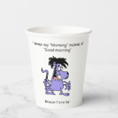 Ik ben geen leugenaar papieren bekers (Voorkant)