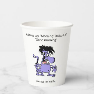 Ik ben geen leugenaar papieren bekers