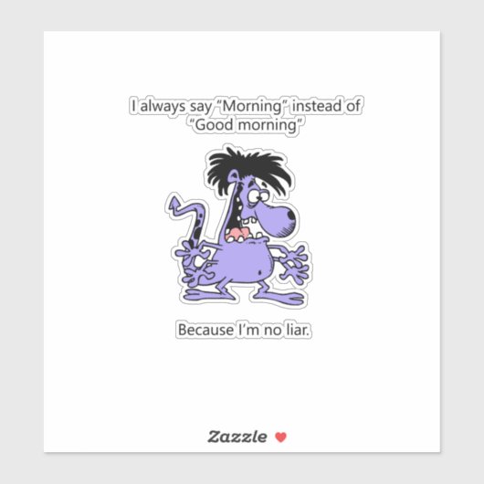 Ik ben geen leugenaar sticker (Vel)