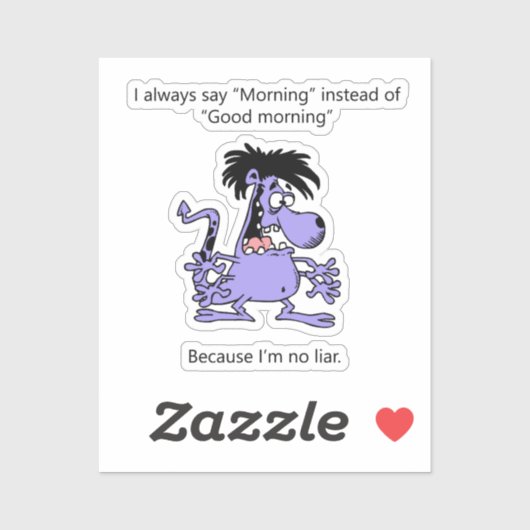 Ik ben geen leugenaar sticker (Vel)