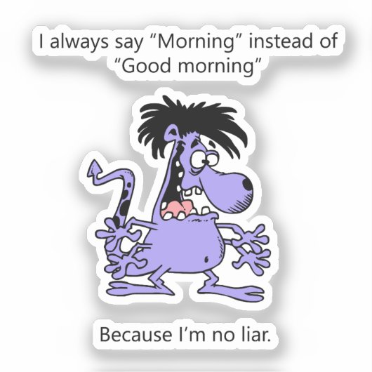 Ik ben geen leugenaar sticker (Voorkant)