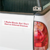 Ik ben geen luchthoofd. bumpersticker (Op Truck)