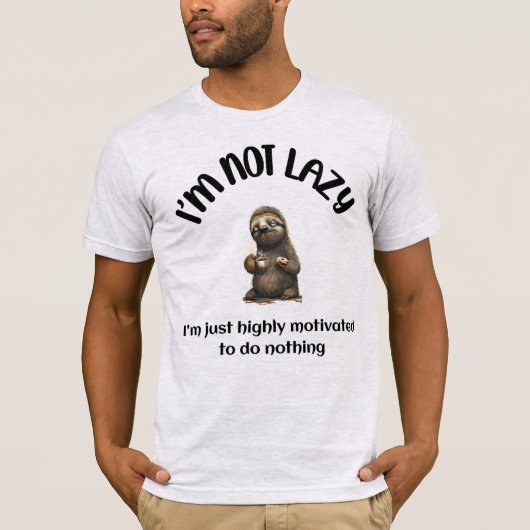 Ik ben geen lui lui T-shirt (Voorkant)