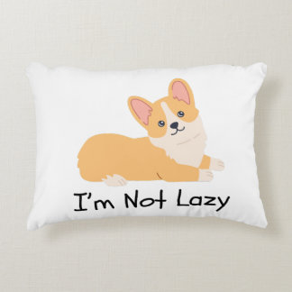 Ik ben geen luie hondenmemes Accent Pillow Kussen