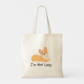 Ik ben geen luie hondenmemes tote bag (Achterkant)