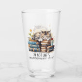 Ik ben geen luie schattige kat glas (Achterkant)