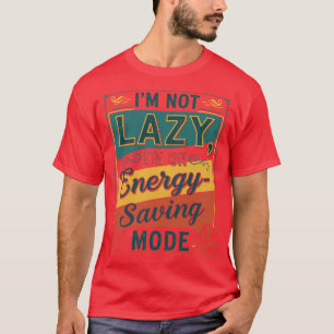 Ik ben geen luie vriend vintage t-shirt