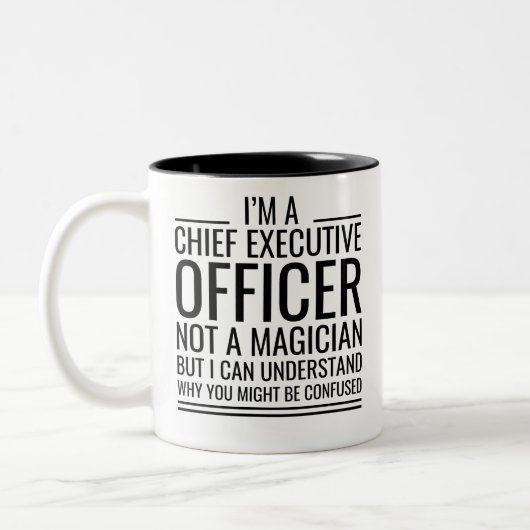 Ik ben geen magiër, maar ik... tweekleurige koffiemok (Links)