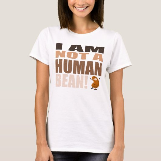 IK BEN GEEN MENSELIJK BEDRIJF T-SHIRT (Voorkant)