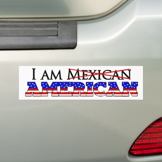 Ik ben geen Mexicaans-Amerikaan - ik ben een Ameri Bumpersticker (Op auto)