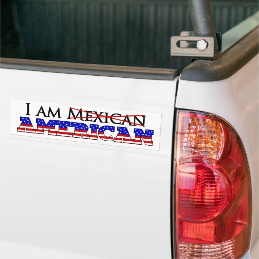 Ik ben geen Mexicaans-Amerikaan - ik ben een Ameri Bumpersticker (Op Truck)