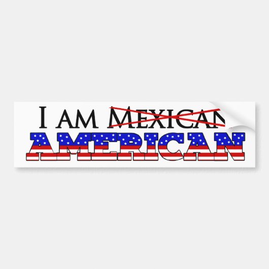 Ik ben geen Mexicaanse Amerikaan - ik ben een Amer Bumpersticker (Voorkant)