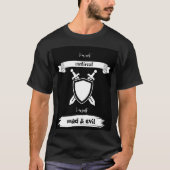 Ik ben geen middeleeuwse Mannen T-shirt (Voorkant)