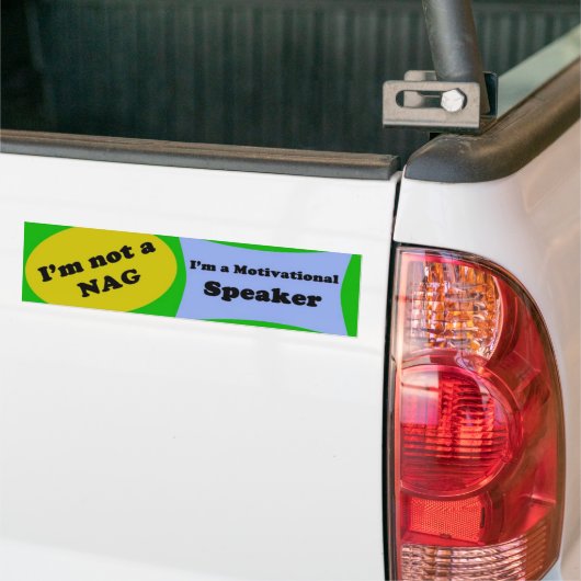 Ik ben geen NAG Bumpersticker (Op Truck)