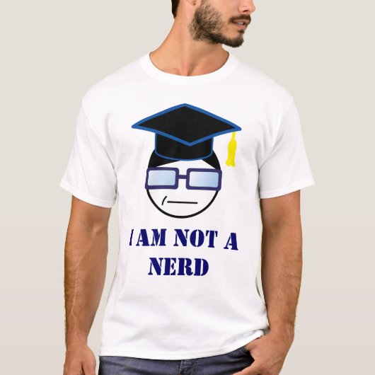 IK BEN GEEN NERD T-SHIRT (Voorkant)