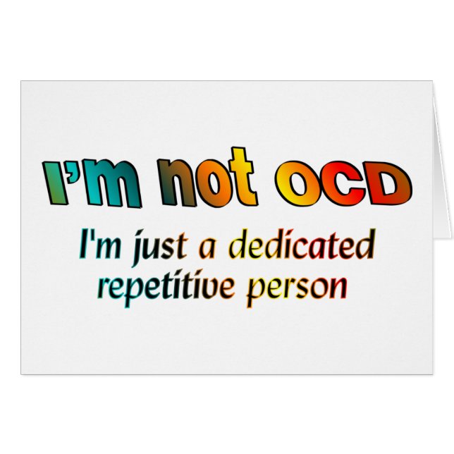 Ik ben geen OCD... (Voorkant Horizontaal)