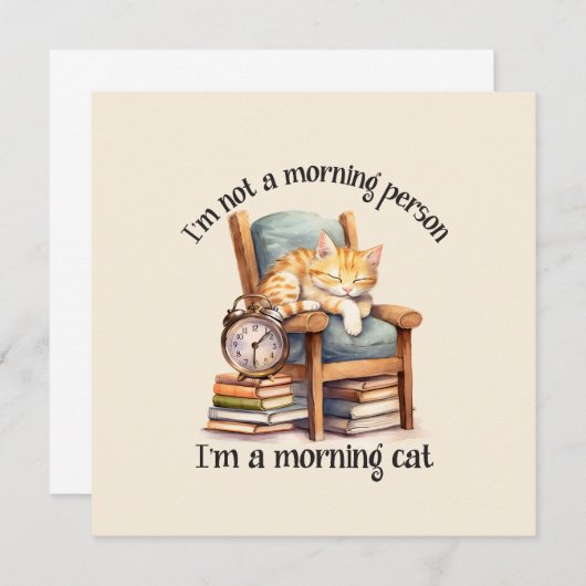 Ik ben geen ochtendmens (Voorkant / Achterkant)