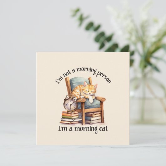 Ik ben geen ochtendmens (Staand voorkant)