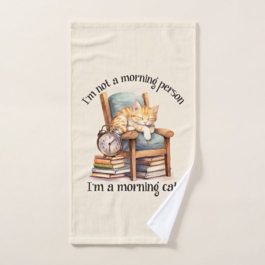 Ik ben geen ochtendmens bad handdoek (Handdoek)