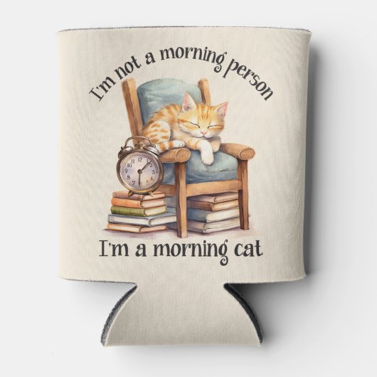 Ik ben geen ochtendmens blikjeskoeler (Voorkant)