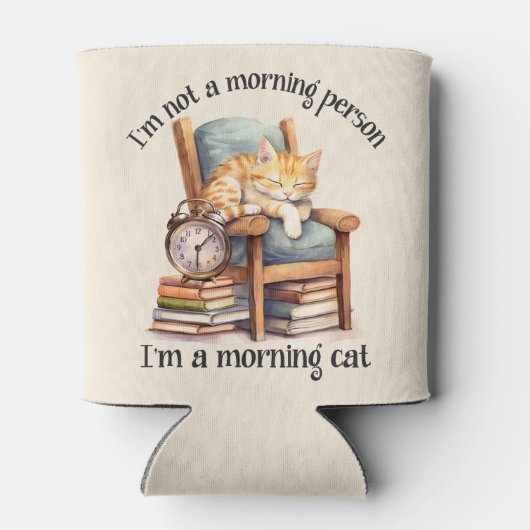 Ik ben geen ochtendmens blikjeskoeler (Achterkant)