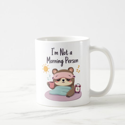 Ik ben geen ochtendmens koffiemok (Rechts)