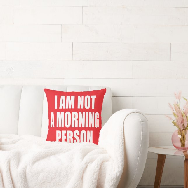 Ik ben geen ochtendmens kussen (Bank)