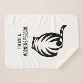 Ik ben geen ochtendmens leuk sherpa fleece deken (Voorkant (horizontaal))